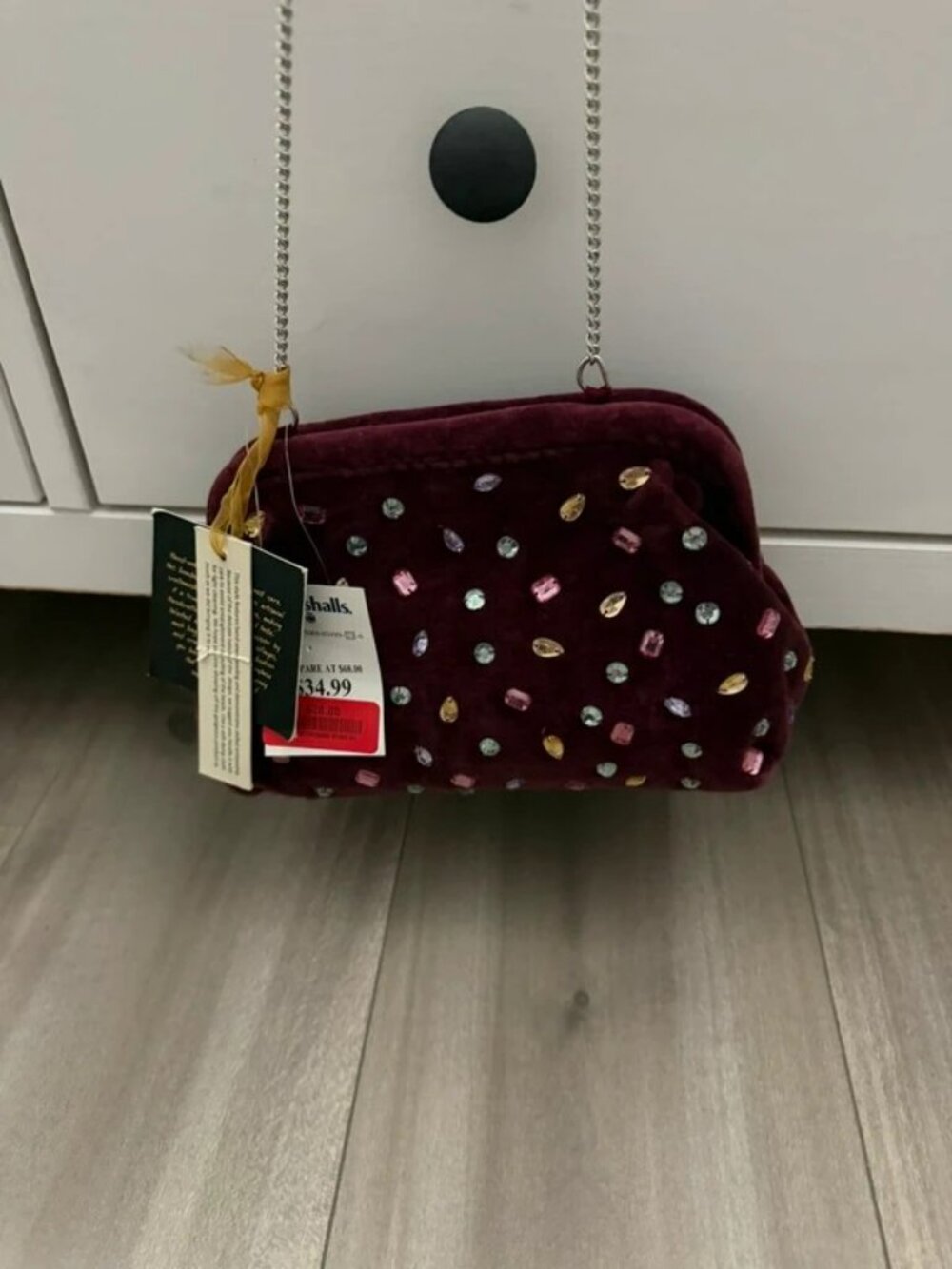 Velvet Beaded Purse [570]